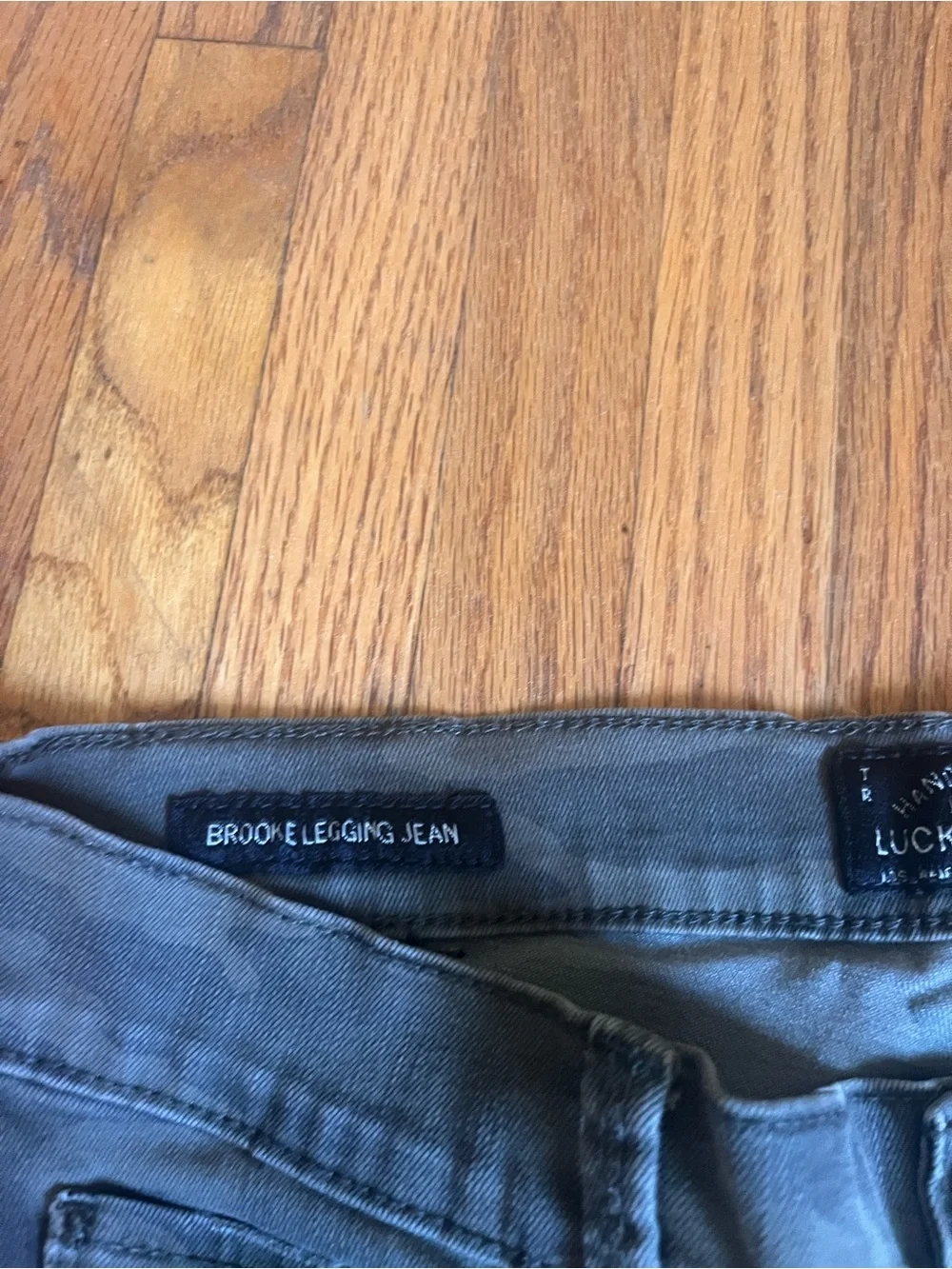 Lucky Brand Brooke Legging Jean in Olive Camo